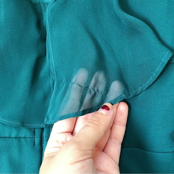 Birdy Grey • Jane Convertible Chiffon Dress bridesmaid formal Emerald green gown - Picture 13 of 15